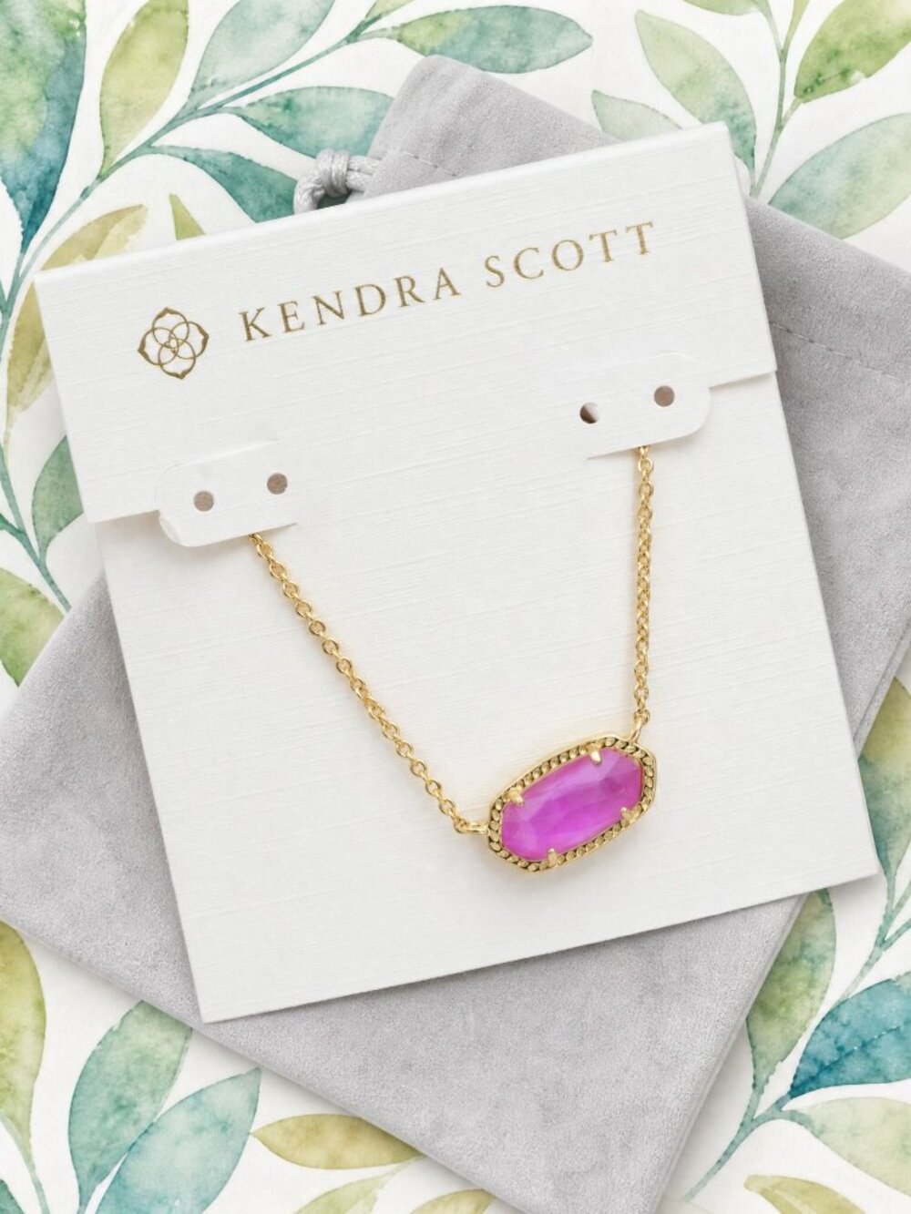 Kendra Scott Elisa Gold Azalea Illusion Pendant Necklace